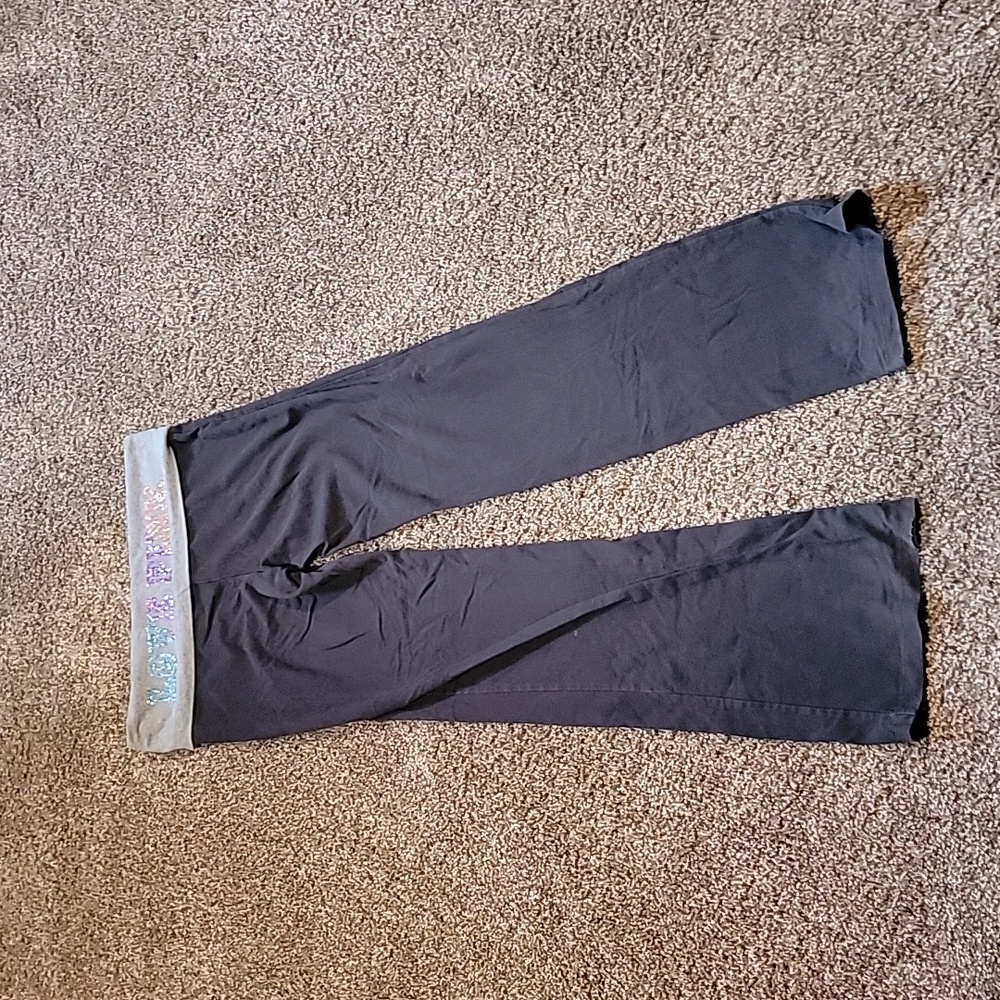 Victoria secret yoga pants with glitter
